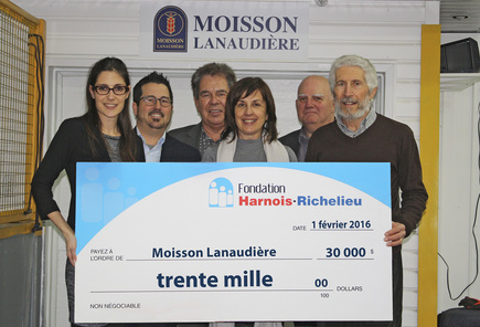 Chèque Moisson Lanaudière